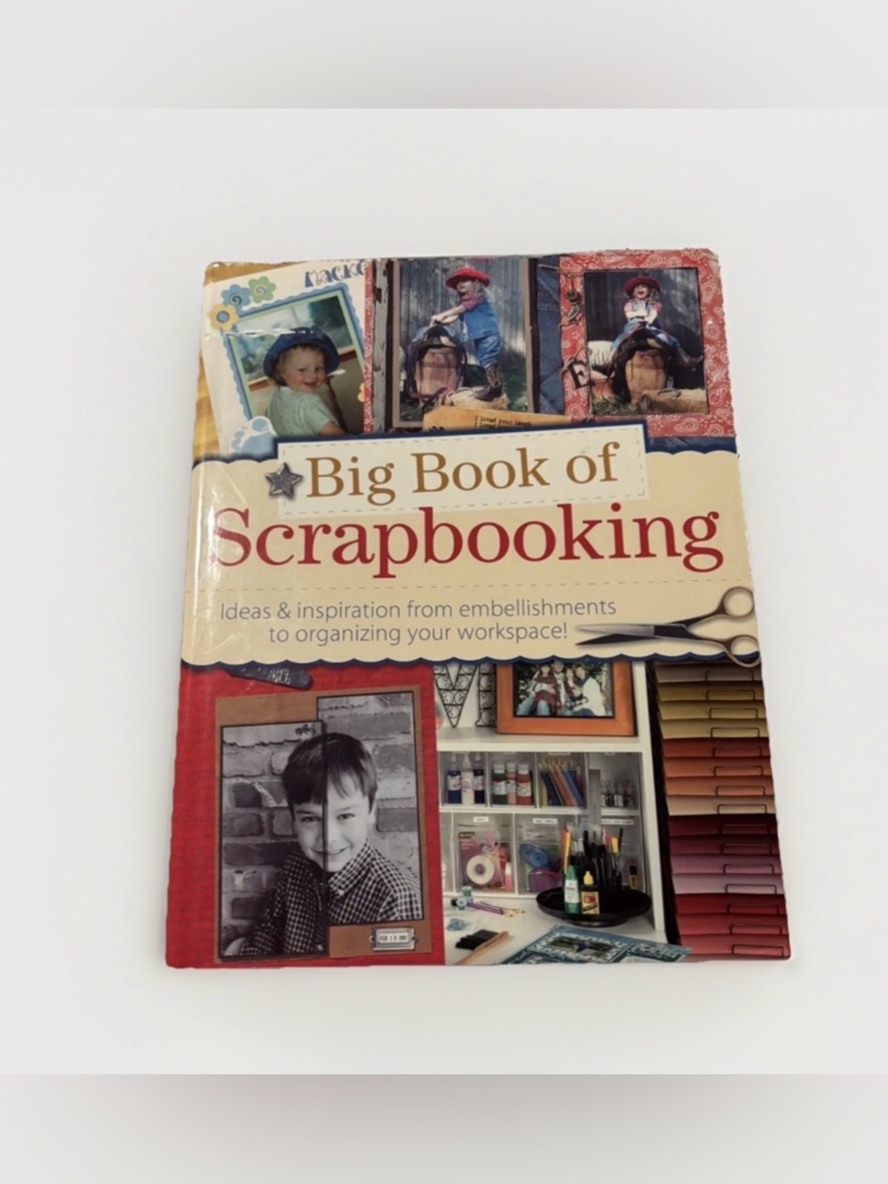 Big Book Of Scrapbooking Inspiration Organizing Embellishment Work Space Design